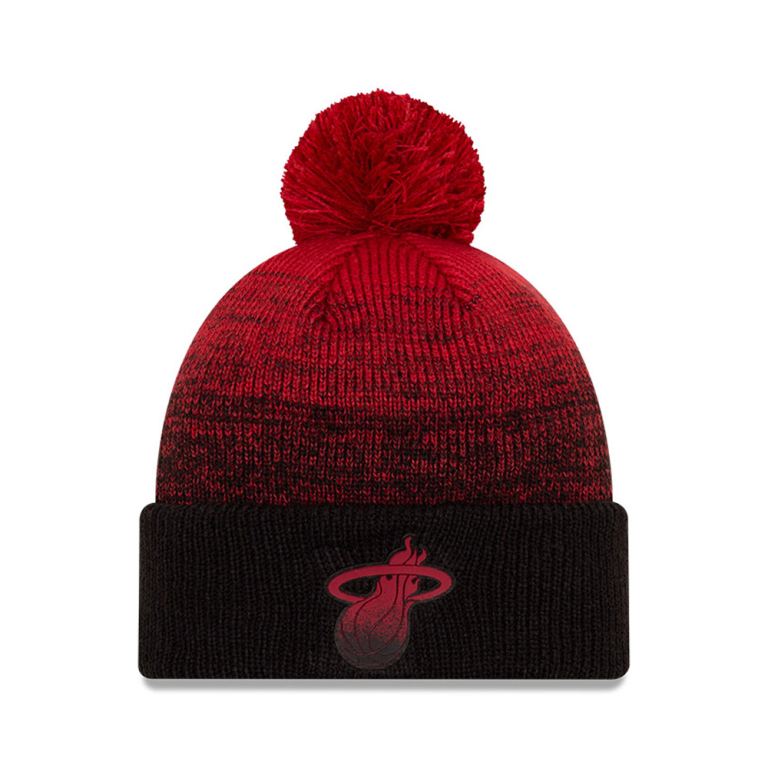 Gorras New Era Beanies Negros - Miami Heat NBA Back Half 94123HTCG